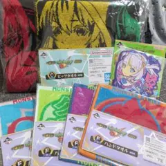 一番くじ モンスト C賞 ビッグタオル　E賞F賞セット
