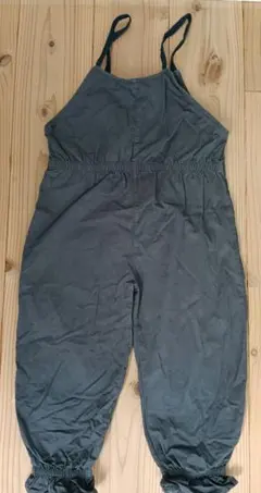 teteatete オーバーオール フリル付き グレイ