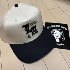 【偽物に注意！】DELINQUENT BROS 山田蓮　森下直哉　着用　キャップのサムネイル