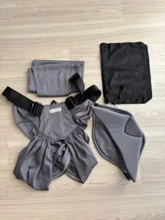 ネンネラテ　グレー 抱っこ紐 収納バッグ付き