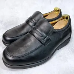 ☆美品☆【アシックス　ペダラ】 コインローファー (24.5) レザー GEL