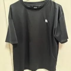 MOZ ブラック ロゴ入り Tシャツ 半袖