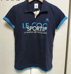 ルコック　ネイビー　ゴルフ　ポロシャツ　新品タグ付き
