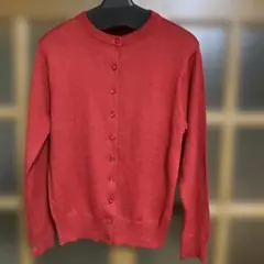 赤カーディガン