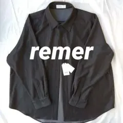 新品タグ付き　remer　長袖シャツ　S（実寸L〜XL位）　ビッグシルエット