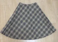 OLIVE des OLIVE チェック柄プリーツスカート