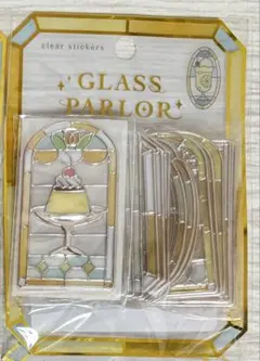 グラスパーラーステッカー　レモンスカッシュ　 クーリア　ステンドグラス