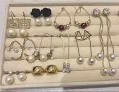 パールピアス10点セット