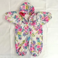 kids vintage flower snow suit