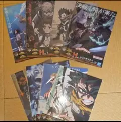 1番くじ　僕のヒーローアカデミア H賞 A4クリアポスター 8種コンプセット