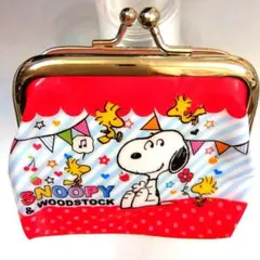 スヌーピーがま口　袋入新品未使用　サイズ横90mm　表裏違う柄