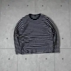 レイヤード　old uniqlo ボーダー　ロンT y2k ネイビー　グランジ