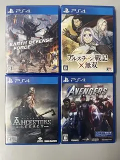 PS4ゲーム4本セット　中古