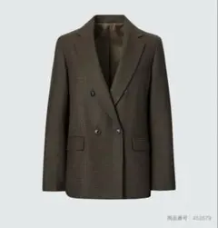 ユニクロ千鳥柄ダブルジャケット