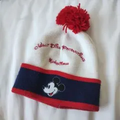 Disney ミッキーマウス ボンボンニット帽