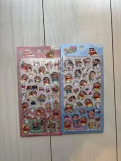 クレヨンしんちゃん　ぷっくり立体シール 2枚セット