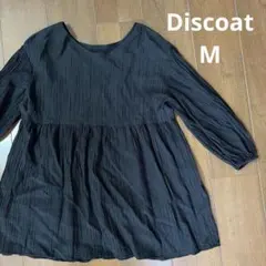 Discoat ブラック チュニック 五分袖 七分袖　Mのサムネイル