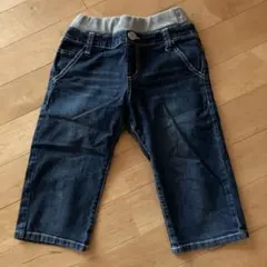 MPS デニム ハーフパンツ 140 キッズ ウエスト調整ゴム付き