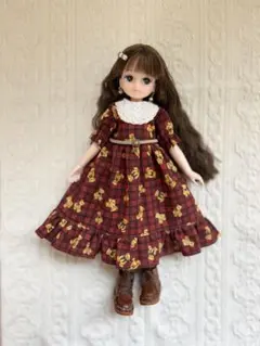 リカちゃん 服 アウトフィット クリスマス ハンドメイド 手編み ドール