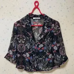 d.i.a ソジュールダイア　柄シャツ　七部袖　ギャル