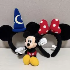 ミッキー・ミニー耳カチューシャセット