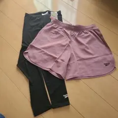 Reebok　ハーフパンツ&レギンス　2点セット　M　スイミング　スポーツ