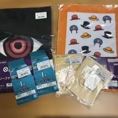 一番くじ　ワンピースカードゲーム　H賞アクリル雑貨　I賞 ステッカー　Ｆ賞タオル