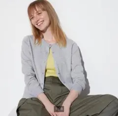 UNIQLO UVカットクルーネックカーディガン