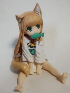 【1円スタート】　セガ　猫耳　美少女　セクシー　水着　フィギュア　体長約24cm　スレンダー　ボディ　貧乳　美脚　オレンジ　ビキニ 2025年最新猫耳美少女の人気アイテム - メルカリ