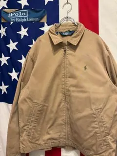 POLO RALPH LAUREN★スイングトップ★L★ライトブラウン★