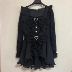 リズリサ フロントカシュクールBIGリボンセットアップ