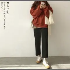 新品　裏起毛 コーデュロイ　ジョガーパンツ　ブラック　サイズXL