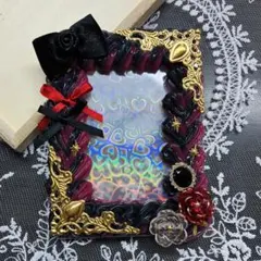 b8サイズ　ホイップデコ　トレカケース　赤　黒