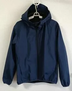 【GU】ウィンドプルーフシェルパーカー S ネイビー