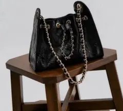 charles&keith バッグ Duo ドゥオ キルトドローストリング