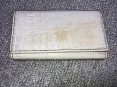 FURLA ホワイトレザー キーケース