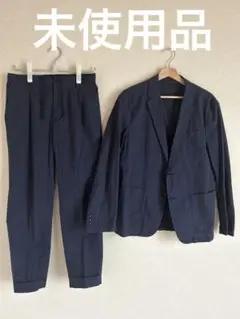 未使用 春夏用UNITED ARROWS ネイビー コットンカジュアルスーツM