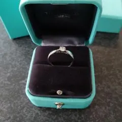 ◇最終値下げ◇Tiffany ダイヤモンドリング pt950 0.26カラット - メルカリ