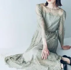 4月末まで【美品】ロペピクニック Mon E'toile レースドレス 36