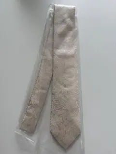 【即発送】ARMANI COLLEZIONI ペイズリーネクタイシルバーベージュのサムネイル
