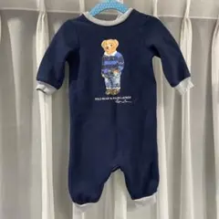 美品　ラルフローレン　Ralph Lauren ベア　ロンパース　6M 70