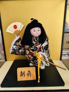 2000円↓】博多人形 西邑作「藍染の女」ガラスケース・木札付き伝統