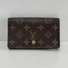 ルイヴィトン モノグラム ポルトモネトレゾール L字ファスナー折財布