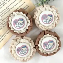 両面刺繍レース付きマタニティマーク♡ベージュ！難易度耐水仕様