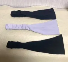 ヘアバンド メンズ レディース ヘッドバンド ヘアターバン 3本セット