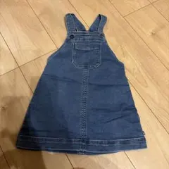 プチバトー デニムジャンパースカート デニムワンピースのサムネイル