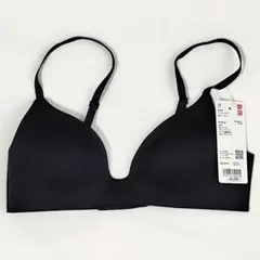 UNIQLO　ユニクロ　ワイヤレスブラ　3Dホールド　AB 65/70　ブラック