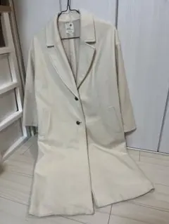 earth music&ecology チェスターコート Lサイズ アイボリー