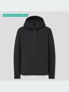 UNIQLO ウルトラストレッチドライスウェットフルジップパーカ ブラック　XL