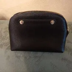 FURLAブラックレザーポーチのサムネイル